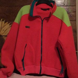 Men’s vintage fleece Columbia jacket